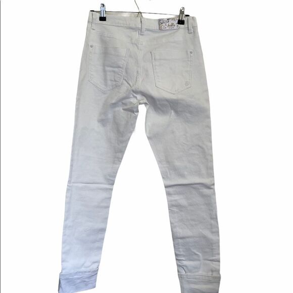 INDIGO REIN Patch Skinny Ankle White Jean.Size 11 - Picture 5 of 16